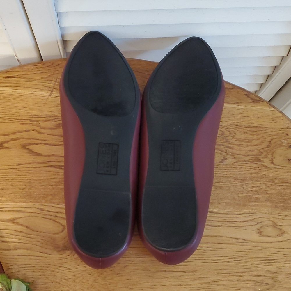 Jones New York "Sonia" Faux Leather Burgundy Penny Loafers, Size 10 M - Picture 8 of 10